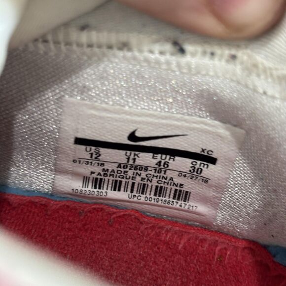 Nike LeBron Soldier 12 SFG Shoes Men's 12 White Blue Basketball AO2609-101 - Picture 8 of 8